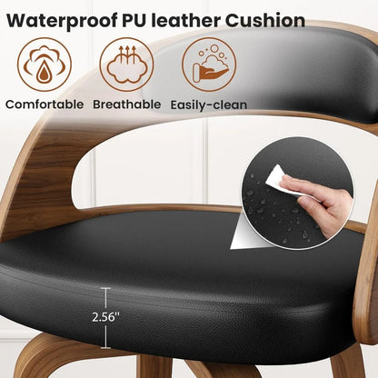 Swivel Bar Stools Set of 4, 26"