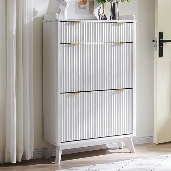 Storage Cabinet with 2 Flip Drawers