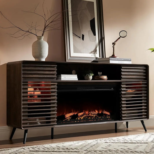 Fireplace TV Stand for 80 Inch TV