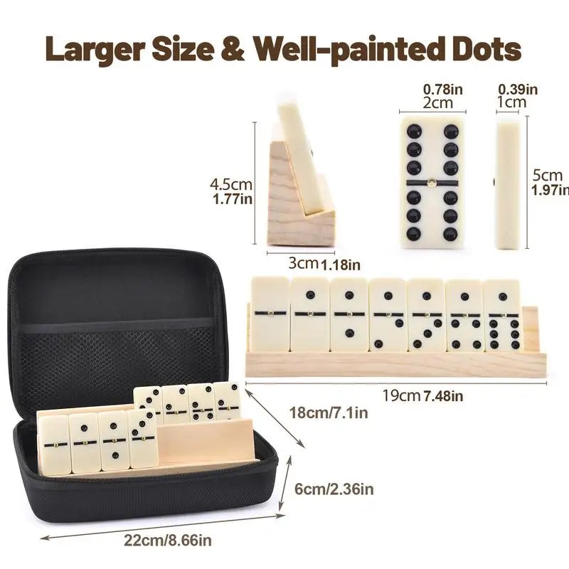 28pcs/Set Wooden Domino Board Games Funny Table Game Domino Toys Kid Children Educational Toys For Traveling Children's Gifts