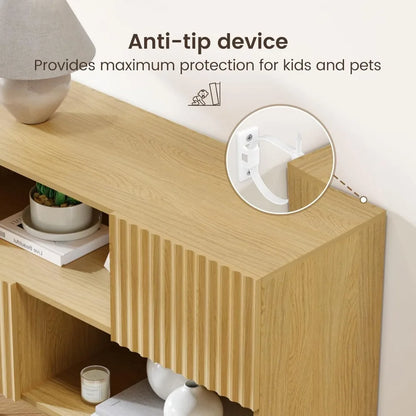 Fluted Buffet Sideboard Oak