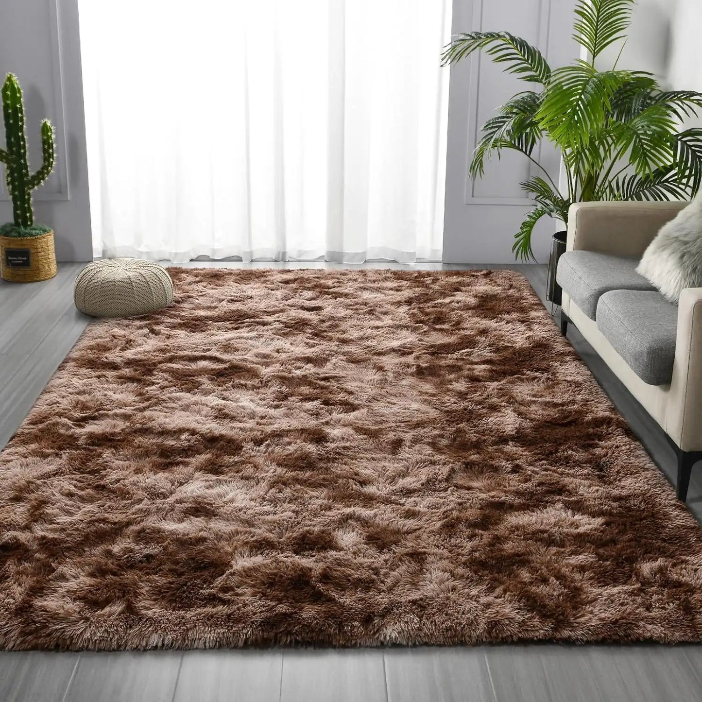 Soft Plush Tie Dye Velvet Rugs