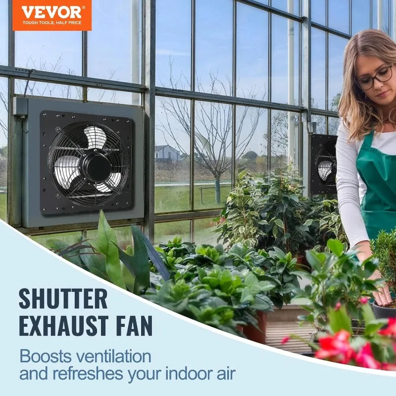 Shutter Exhaust Fan, 10''