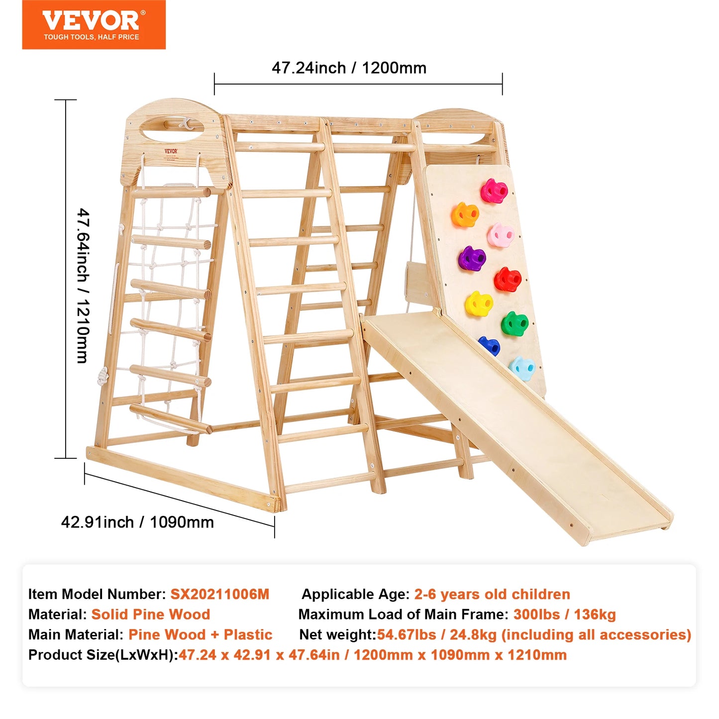 Indoor Jungle Gym 7-in-1