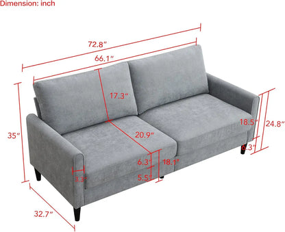 72.8'' Upholstered Modern Sofa