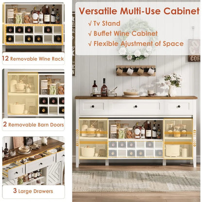 Farmhouse 59'' Buffet Cabinet