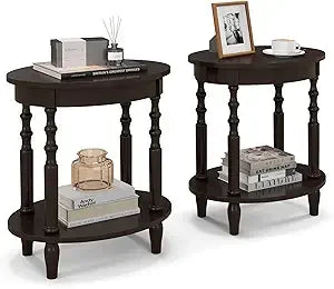 Oval End Tables Set of 2