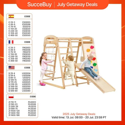 Indoor Jungle Gym 7-in-1