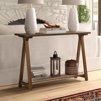 43.3" Pinewood Farmhouse Hallway Table