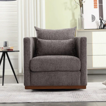 dark gray Swivel Barrel Chair