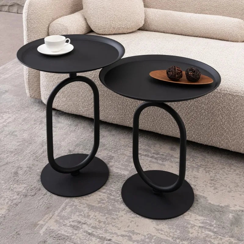 Lantern-shaped Metal End Table
