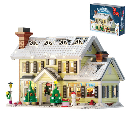 1156PCS Christmas Snow Village House