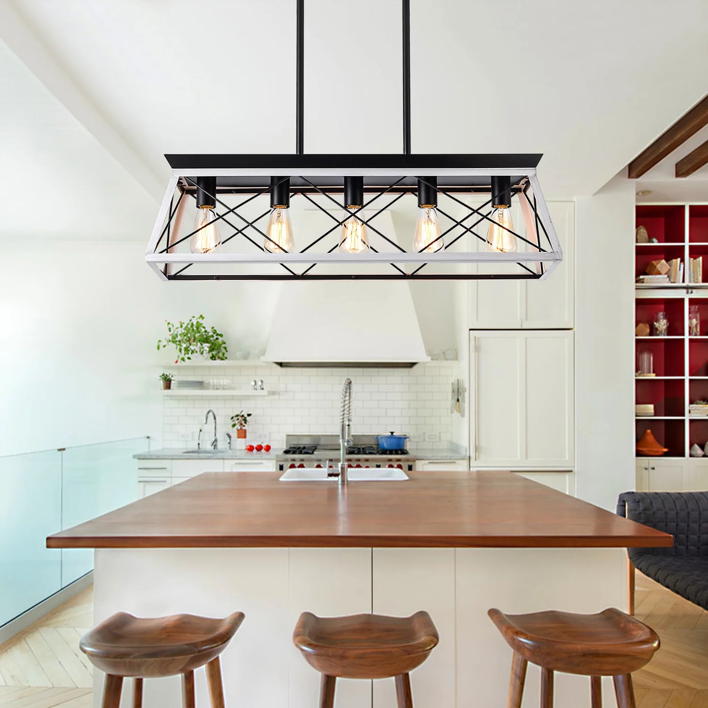 5-Light Farmhouse Chandeliers