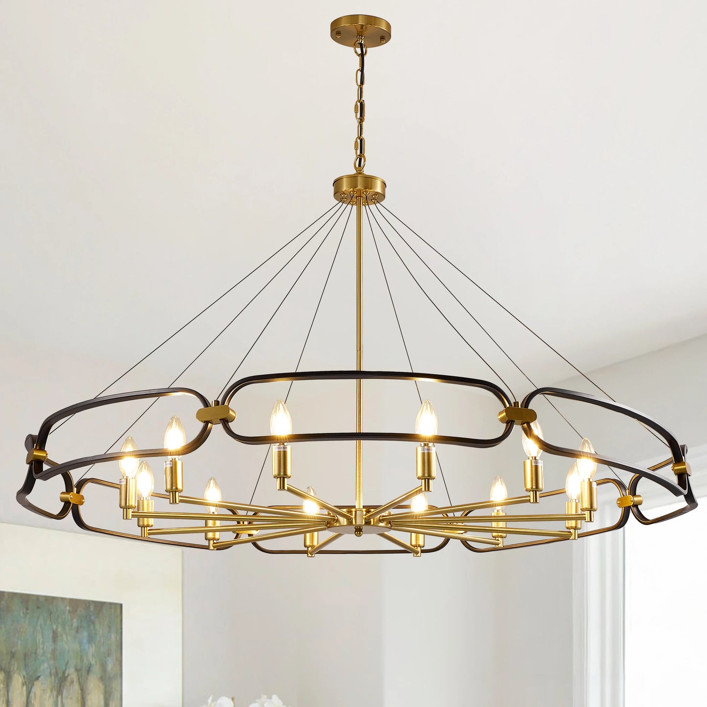 Vintage Black Chandelier