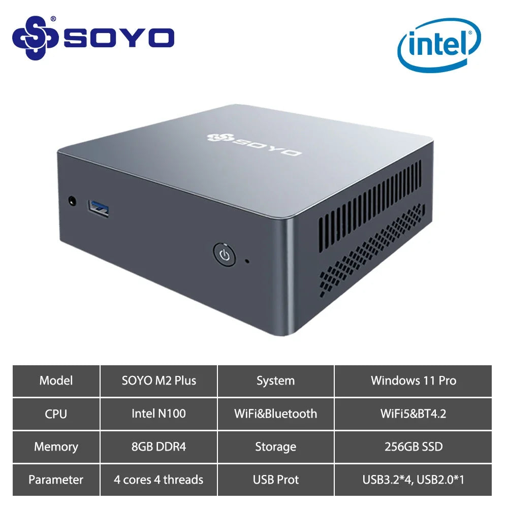 M2 Plus Mini PC Intel Alder Lake N100