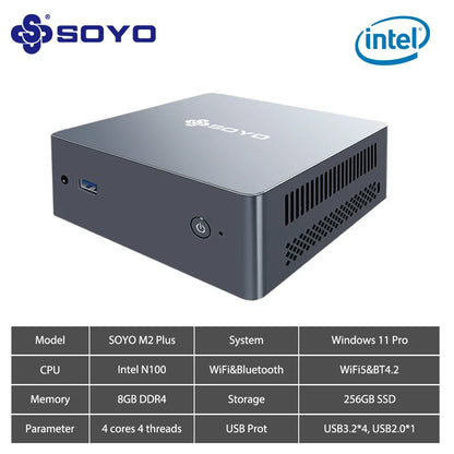 M2 Plus Mini PC Intel Alder Lake N100