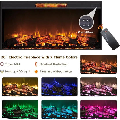 Fireplace TV Stand for 80 Inch TV