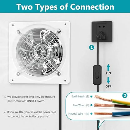 8 Inch Wall Mount Exhaust Fan