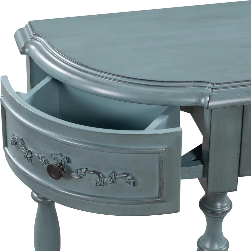 Retro Circular Curved Console Table