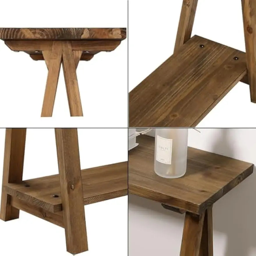 43.3" Pinewood Farmhouse Hallway Table