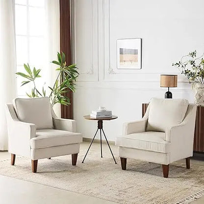 Mid-Century Accent Chairs Set of 2