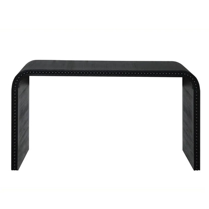 Black wooden game console table