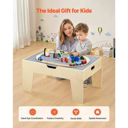 Activity Play Table with 290 Building Blocks