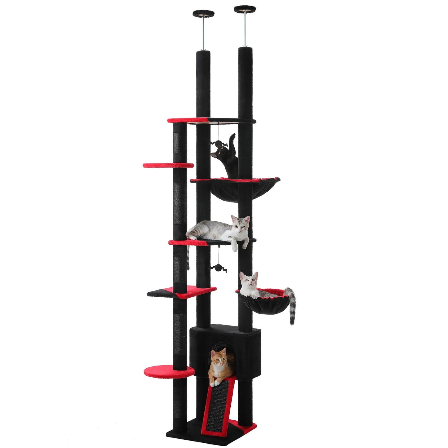 Adjustable 230-252cm Cat Tree