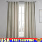 Linen Blend Light Filtering Curtain Panel