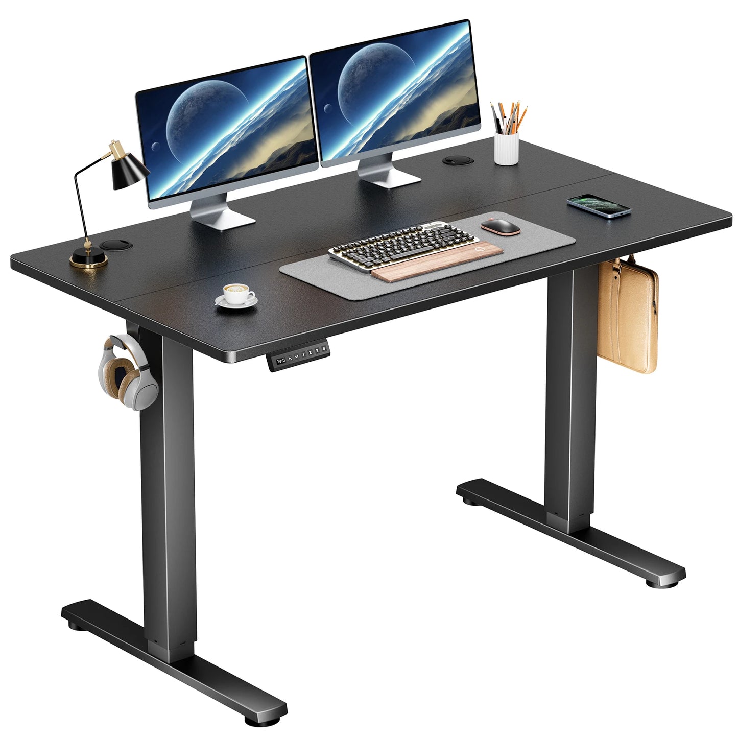 Sit Stand Computer Desk Workstation Ergonomic