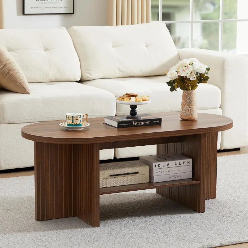 43.3” Coffee Table with Storage