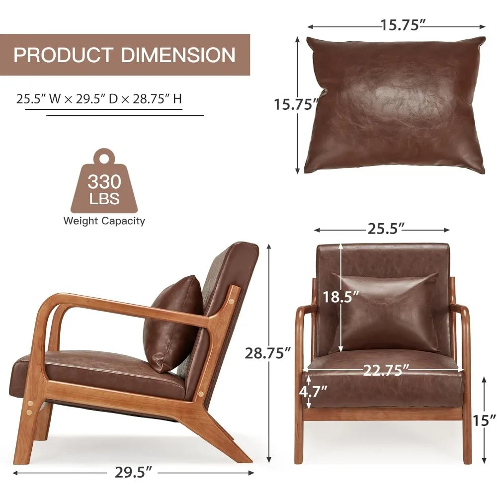 Leather Accent Chair