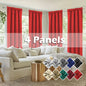 4pcs light filtering Curtains