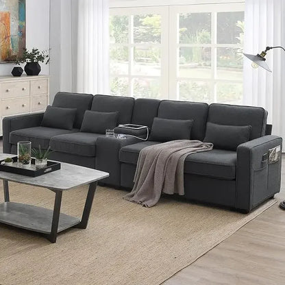 Sectional Sofa with Console