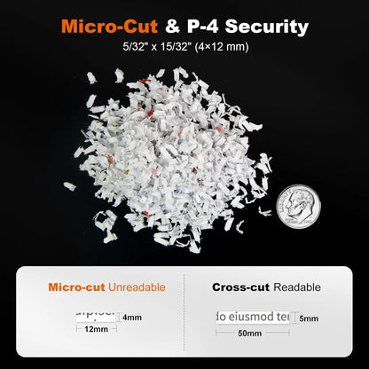 110-Sheet Micro Cut Paper Shredder