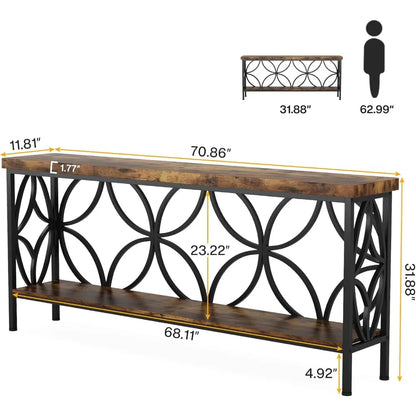 70.9-Inch Narrow Sofa Table