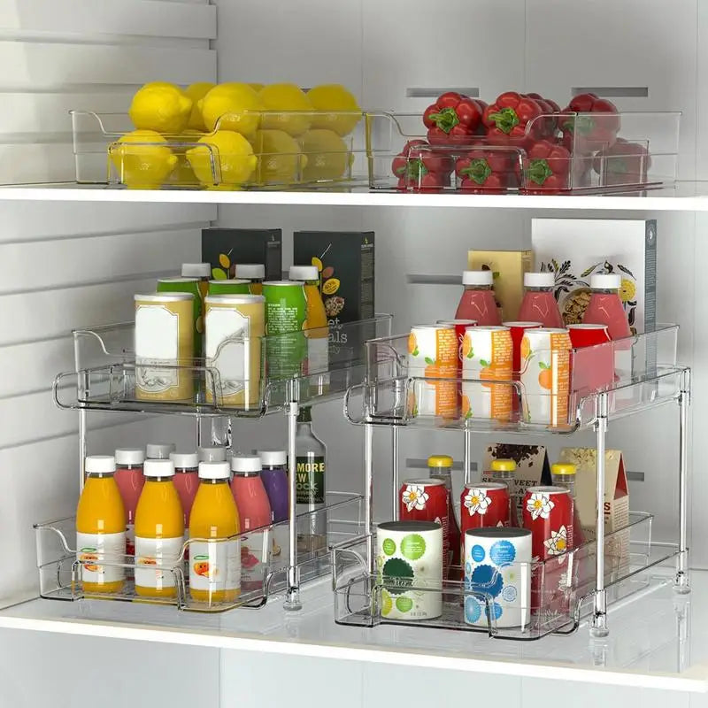 Sliding Cabinet Organizer Pull-out Shelves