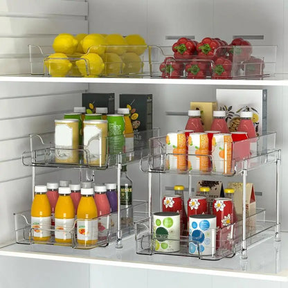 Sliding Cabinet Organizer Pull-out Shelves