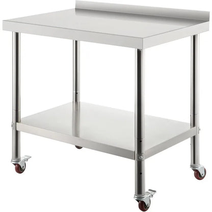 Stainless Steel Prep Table, 30 x 24 x 35