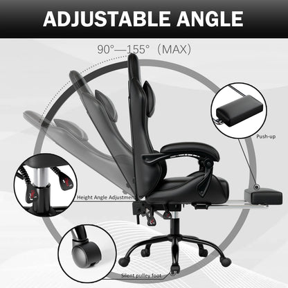 Ergonomic Office Reclining Chair with Footrest