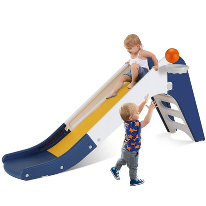 In/Outdoor Children's Slide and Basketball Hoop