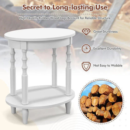 Oval End Tables Set of 2