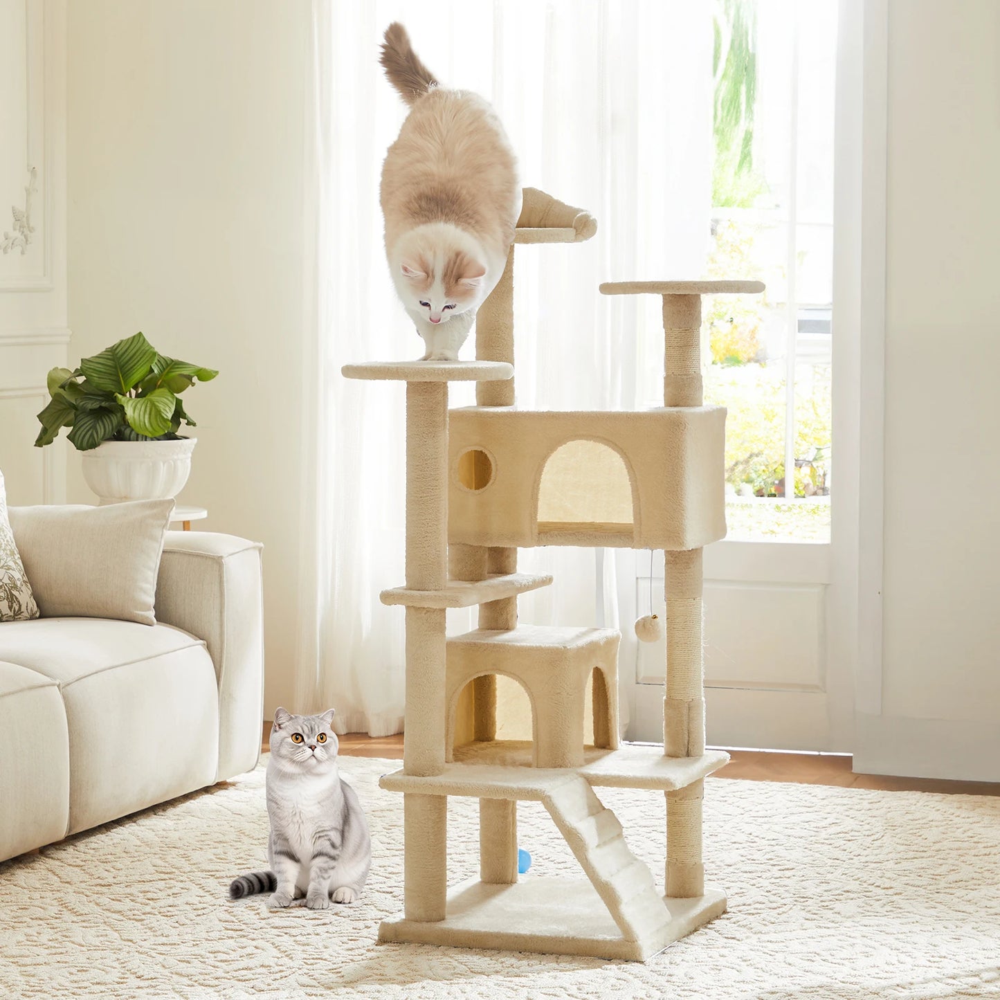 Tall Multi-Level Cat Tree Tower