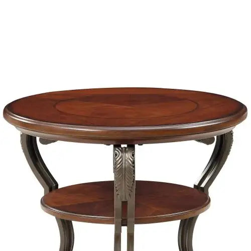 Traditional Style Brown Cherry SIDE TABLE