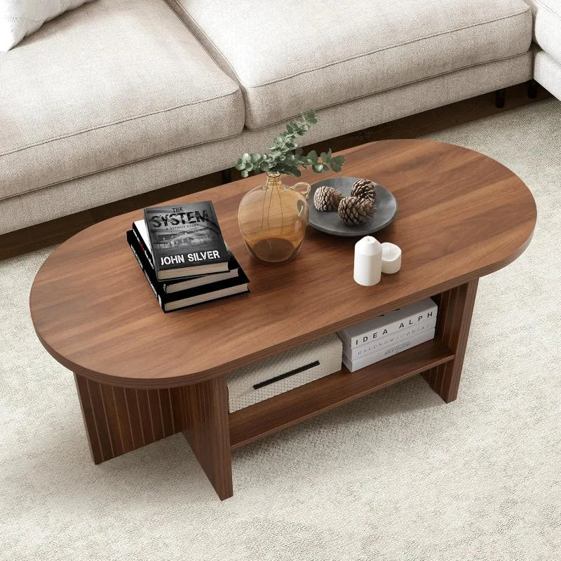 43.3” Coffee Table with Storage