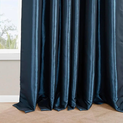 Faux Silk Taffeta Blackout Curtains