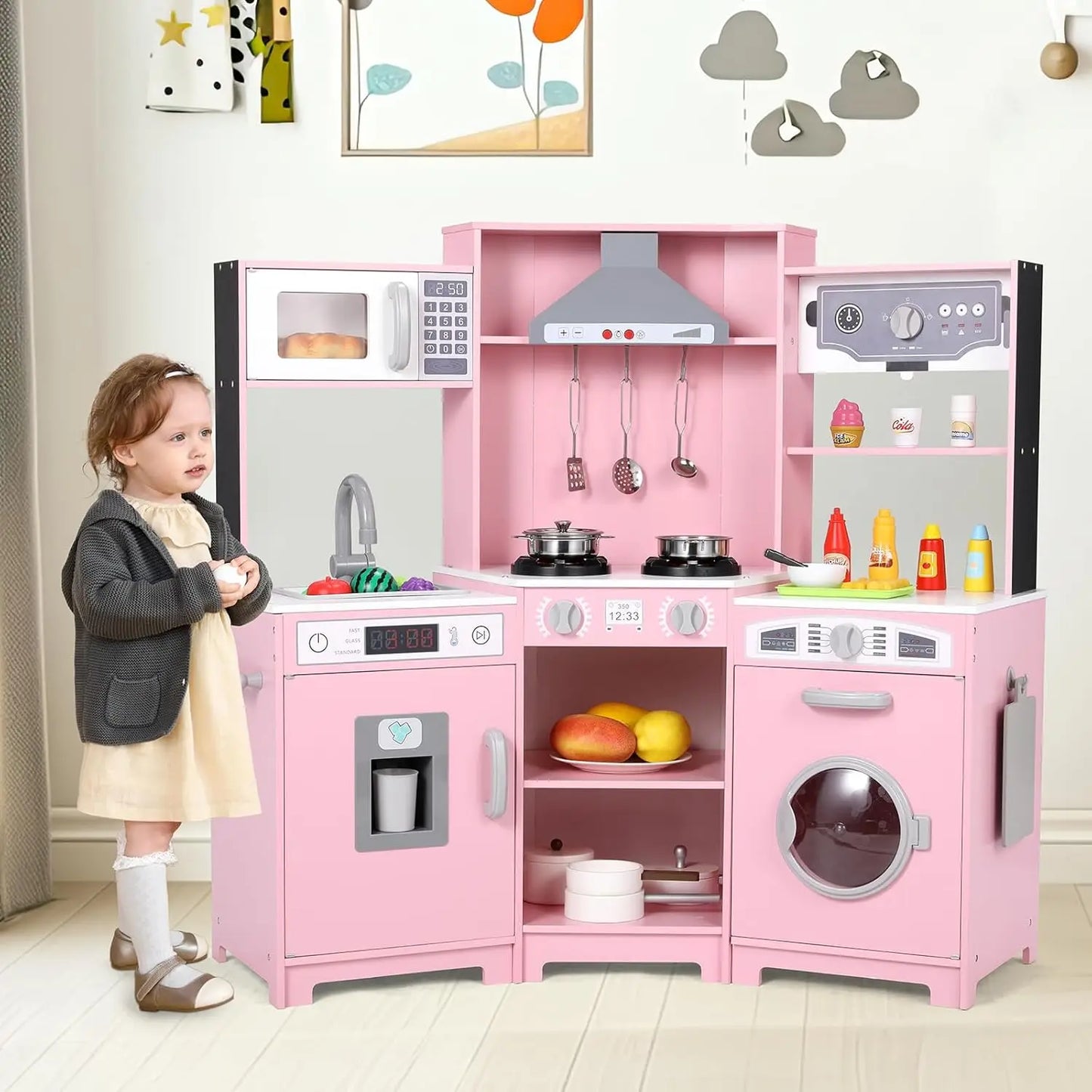 Corner Play Kitchen for Kids