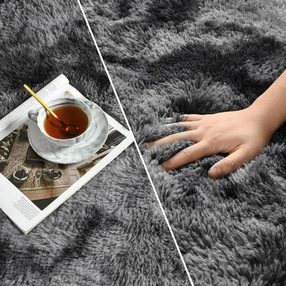 Soft Plush Tie Dye Velvet Rugs