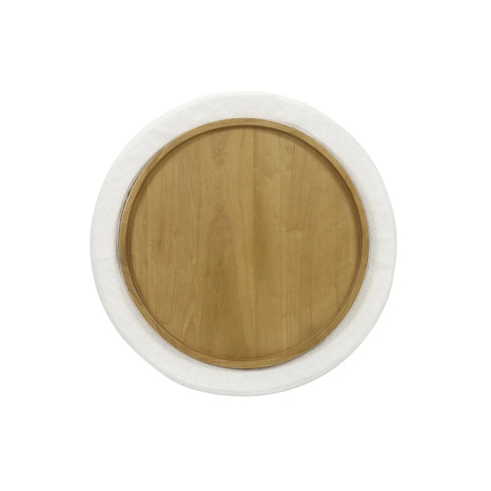 Stylish Round Coffee Table with Hidden Storage