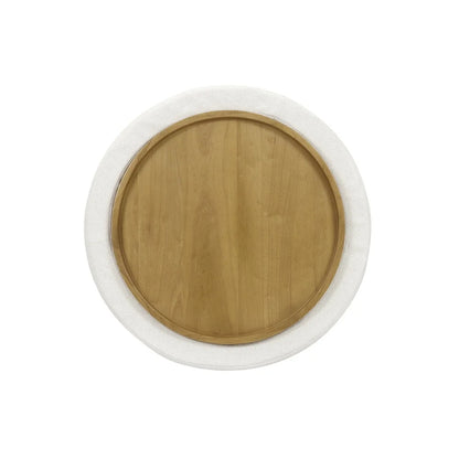 Stylish Round Coffee Table with Hidden Storage